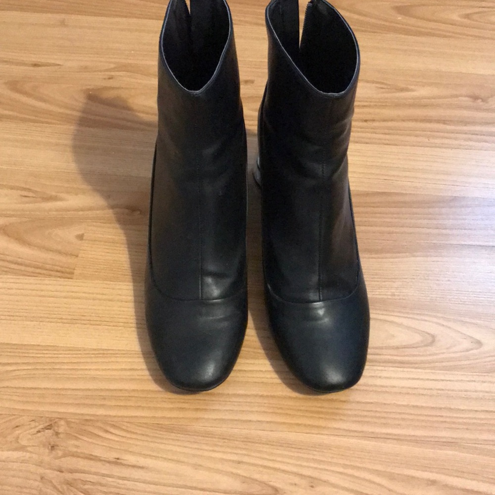Zara Leather Ankle Boots